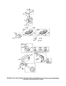 Muffler/Cover-Air Cleaner Diagram and Parts List for 286700 0102-4529 Briggs and Stratton Engine